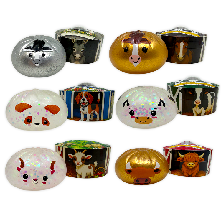 Fun Doh Farm Barnyard Squishy Dumpling Toy - 12/Display: Wholesale Price