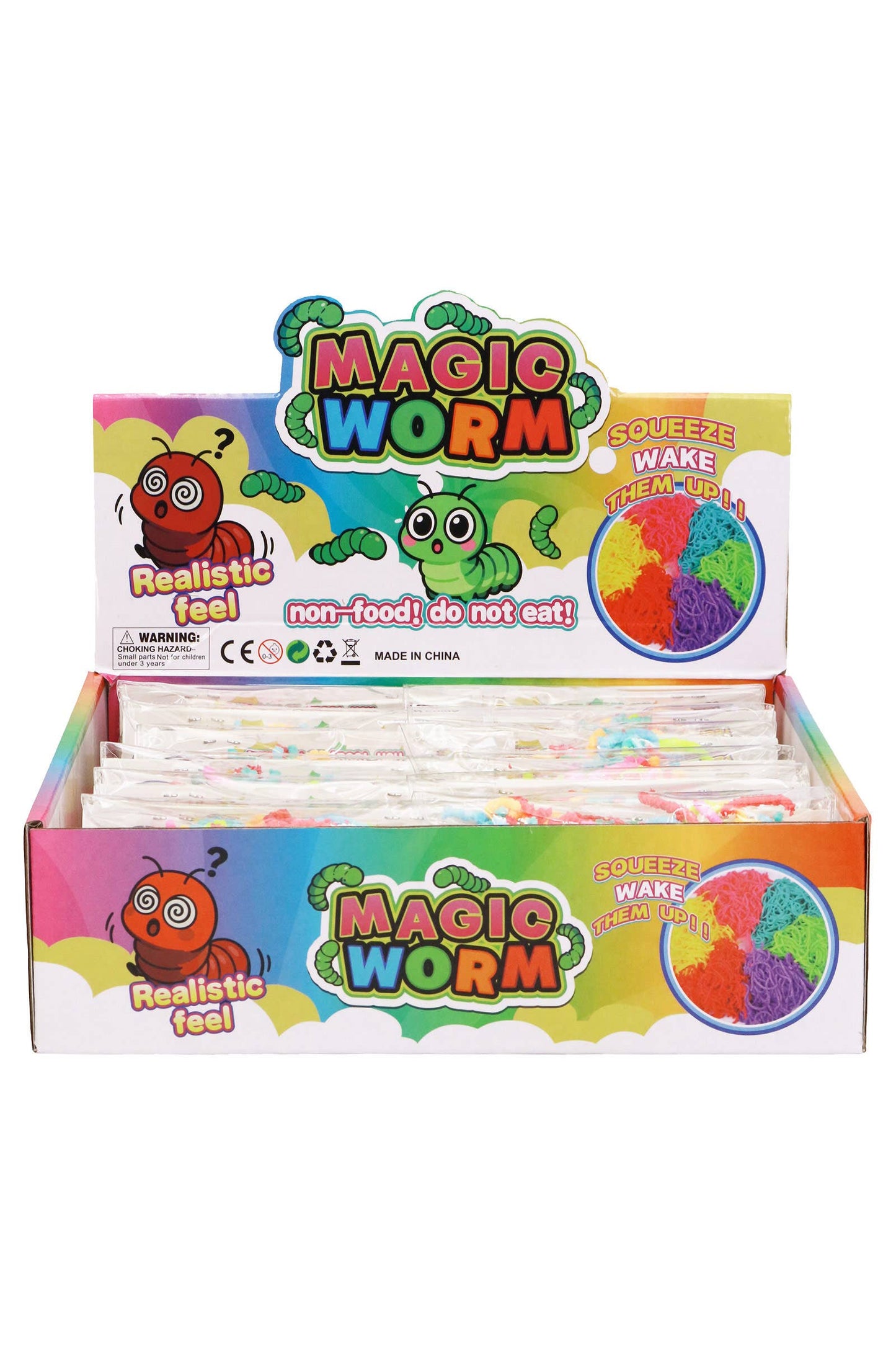 Squeeze Magic Wiggly Noodles Fidget Sensory Squishy Bag