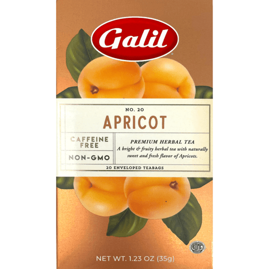 Apricot Herbal Tea | 20' Tea Bags | 1.23 oz | Galil