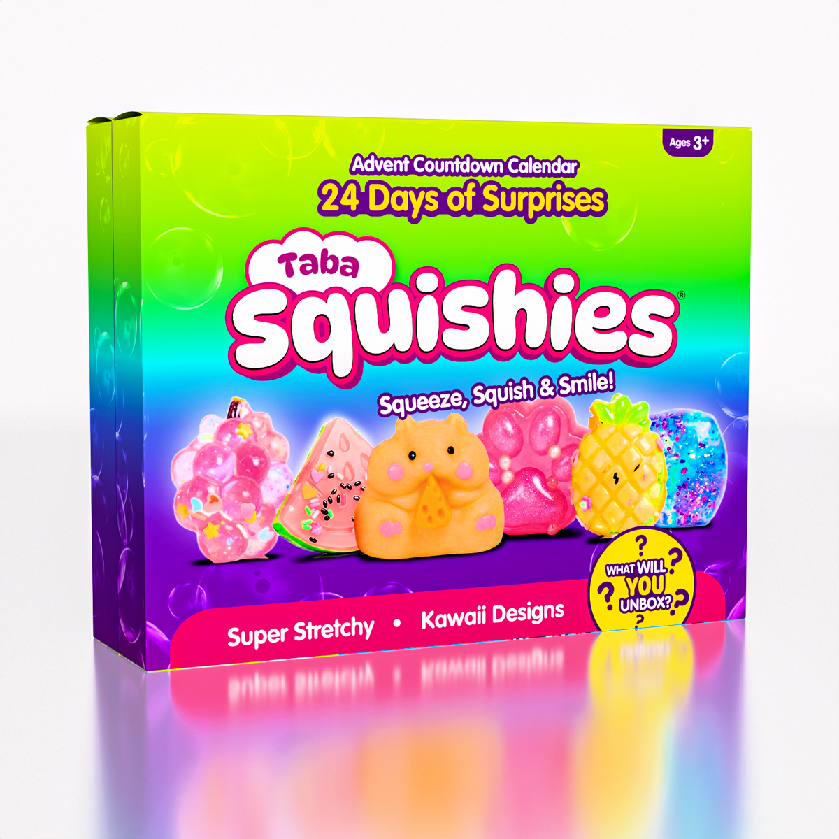 PREORDER LATE SEPTEMBER Taba Squishies® Fidget Toys 24-Day Advent Calendar (24pc)