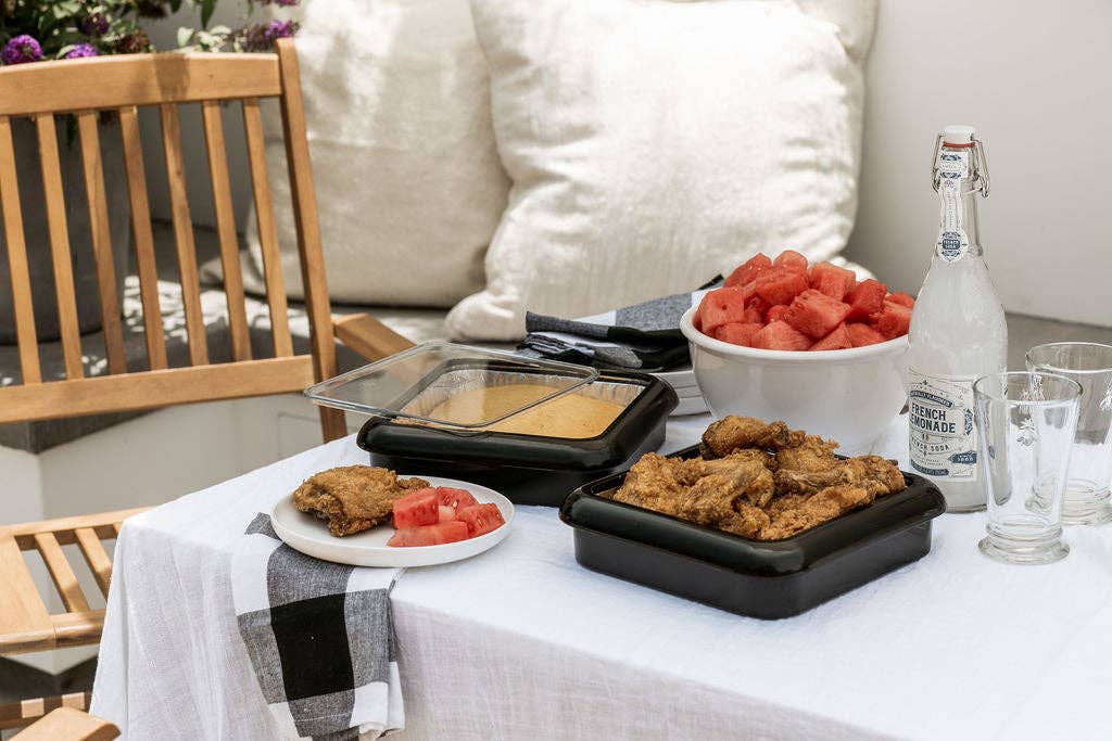 PREORDER Square Set - 8x8 Pan Frame w/ Lid & Serving Spoon - Charcoal