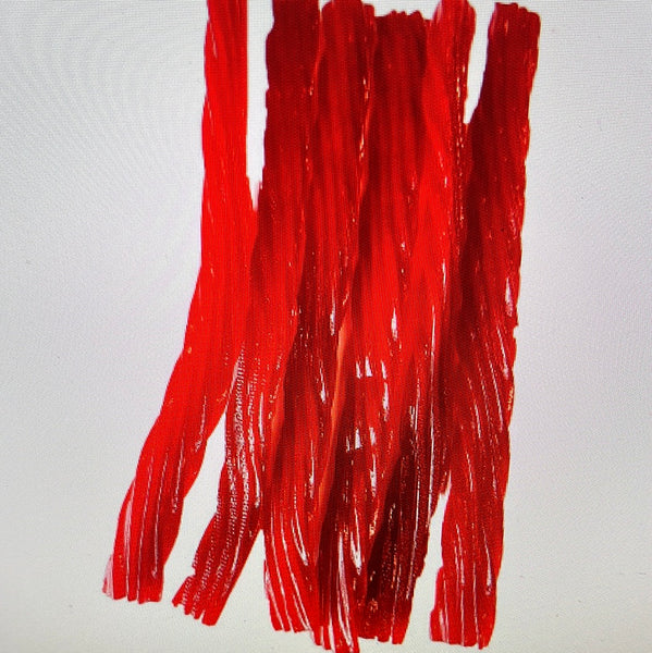 red raspberry licorice  twist 8 oz (bin 341)