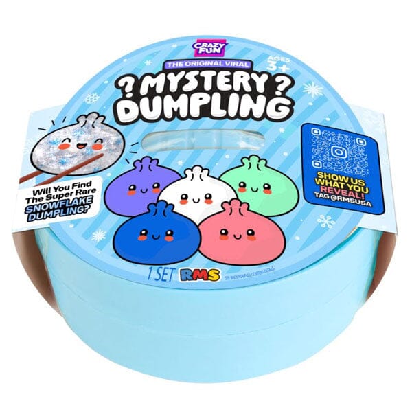 NEW ARRIVAL!! RMS® Snowflake Mystery Bao Bun 4" Dumpling Squishy Fidget Toy (1pc)