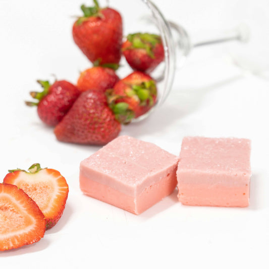 Strawberry Margarita Fudge (1/2 lb Package)soon to be past best sell date